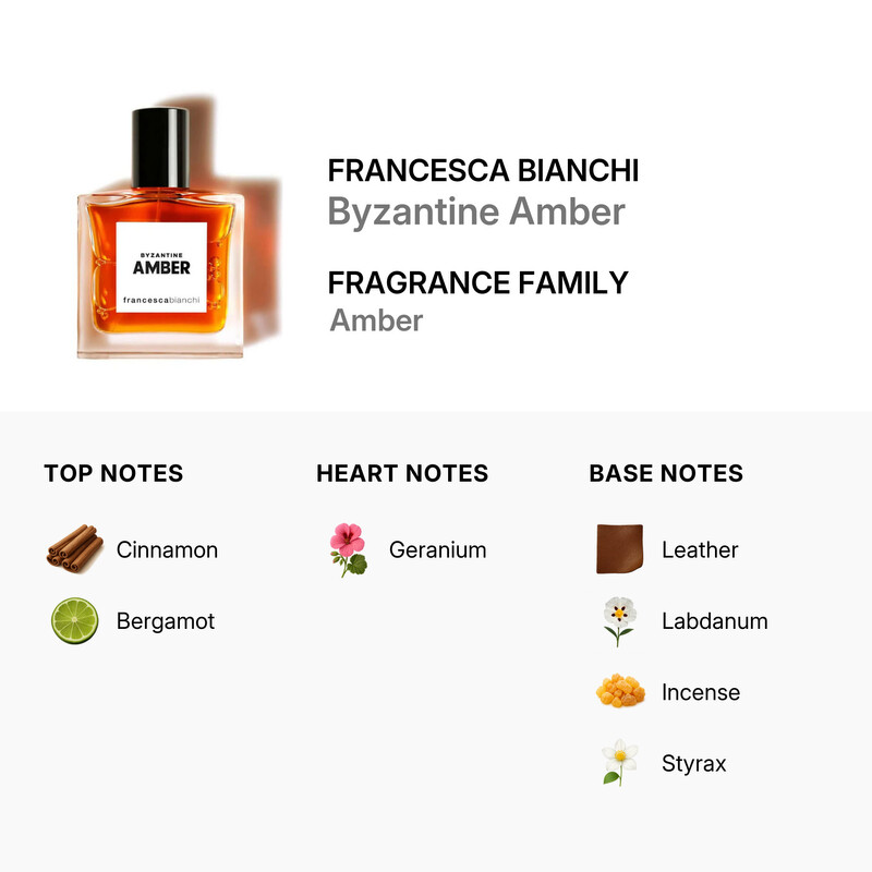 Francesca Bianchi Unisex Byzantine Amber Extrait de Parfum Spray 1