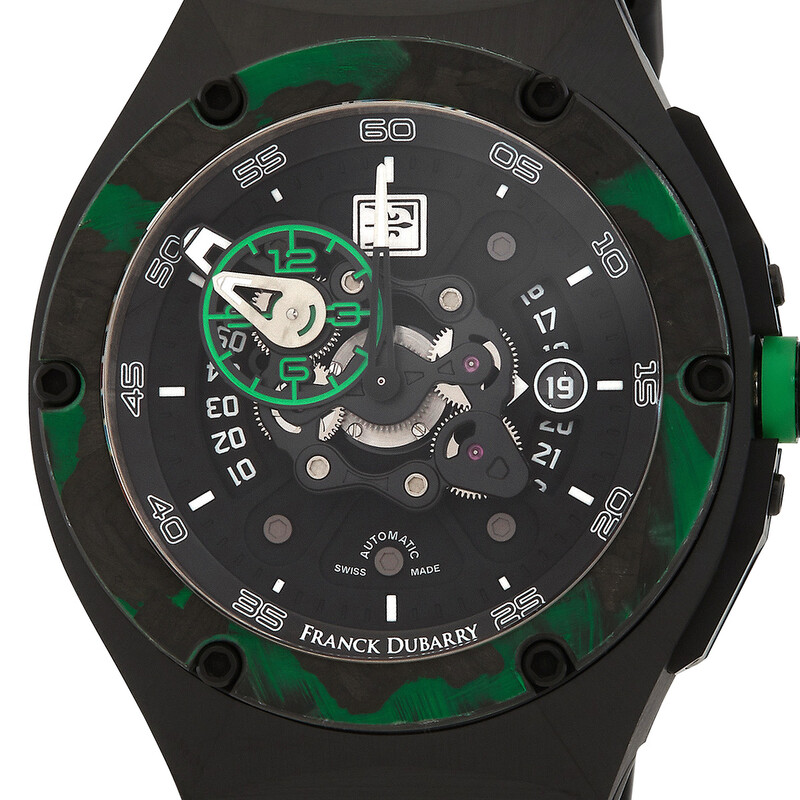 Franck Dubarry Crazy Wheel Automatic Black Dial Men's Watch CW-04