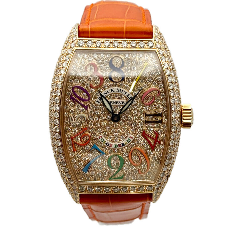 Franck Muller Cintree Curvex Automatic Diamond Ladies Watch 7880