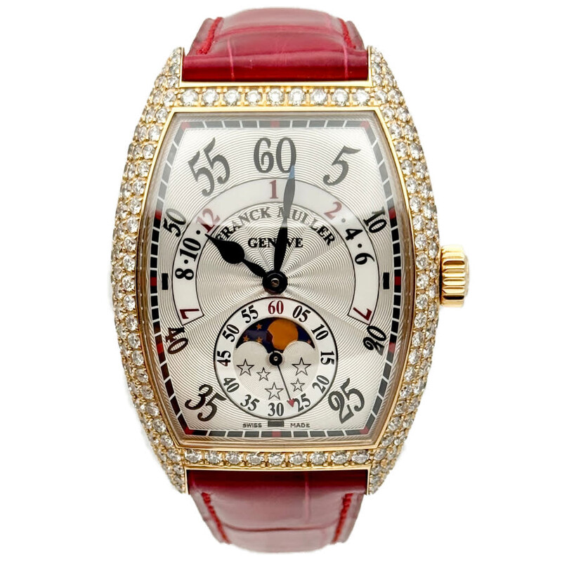 Franck Muller Cintree Curvex Automatic Diamond Silver Dial Ladies