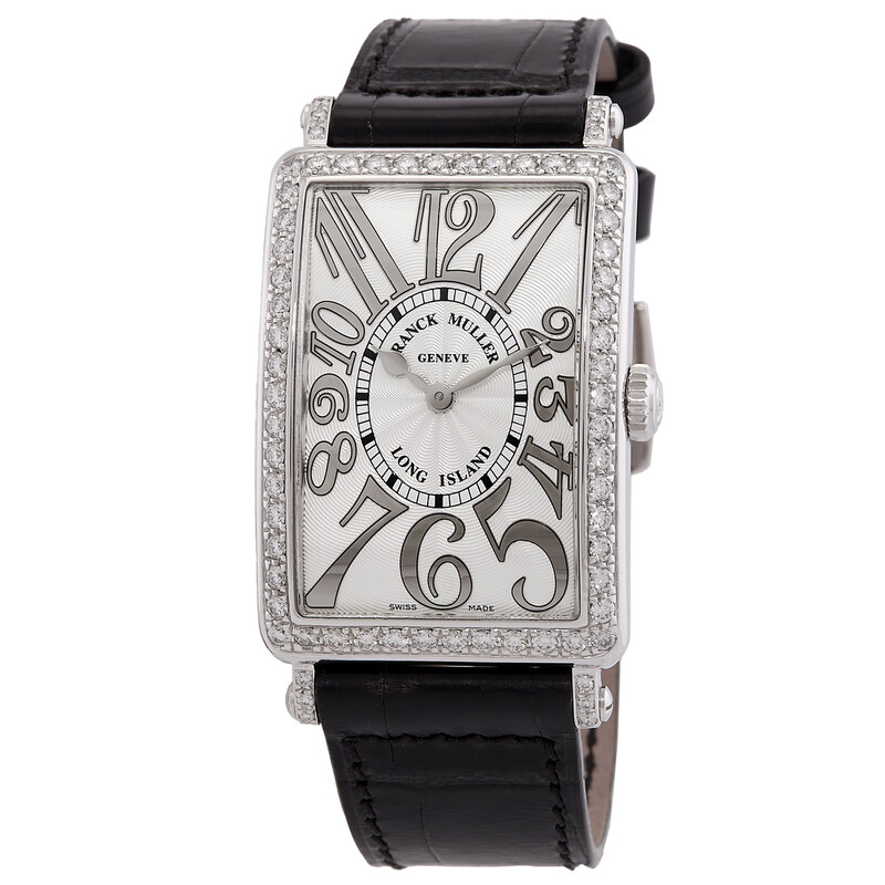Franck Muller Long Island Quartz Diamond Silver Dial Unisex Watch