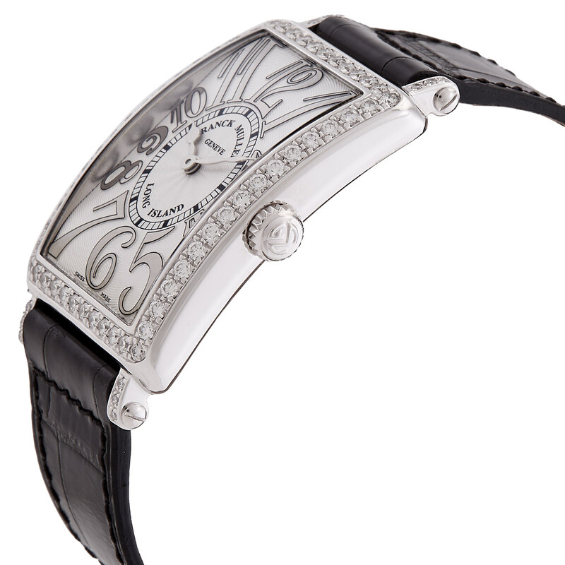 Franck Muller Long Island Quartz Diamond Silver Dial Unisex Watch