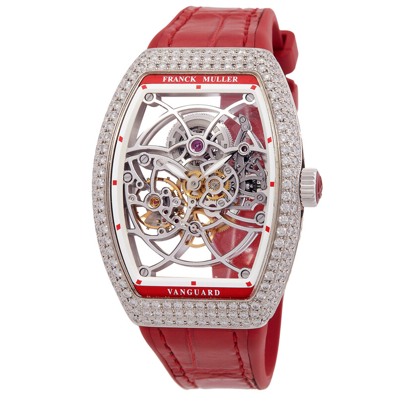 Franck Muller Vanguard Hand Wind Diamond Ladies Watch V 35 S6 SQT