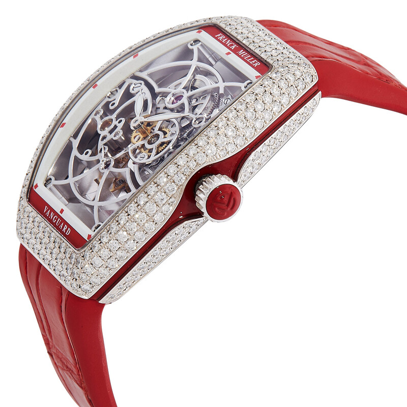 Franck Muller Vanguard Hand Wind Diamond Ladies Watch V 35 S6 SQT