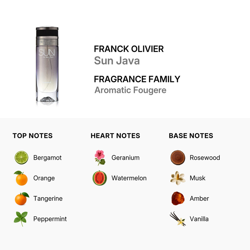 Java Edt Franck Olivier Men's Sun Java EDT Spray 5 oz Fragrances 3516642211676 ...