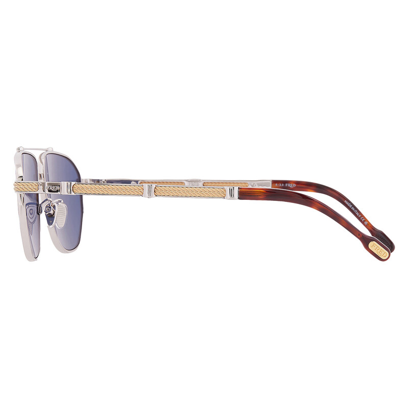 Fred Blue Pilot Men's Sunglasses FG40036U 16V 60 192337094491