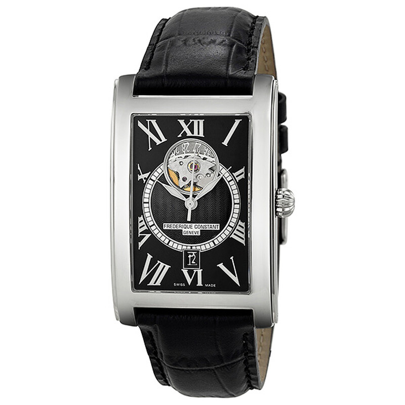Frederique Constant Carree Black Dial Automatic Men's Watch FC