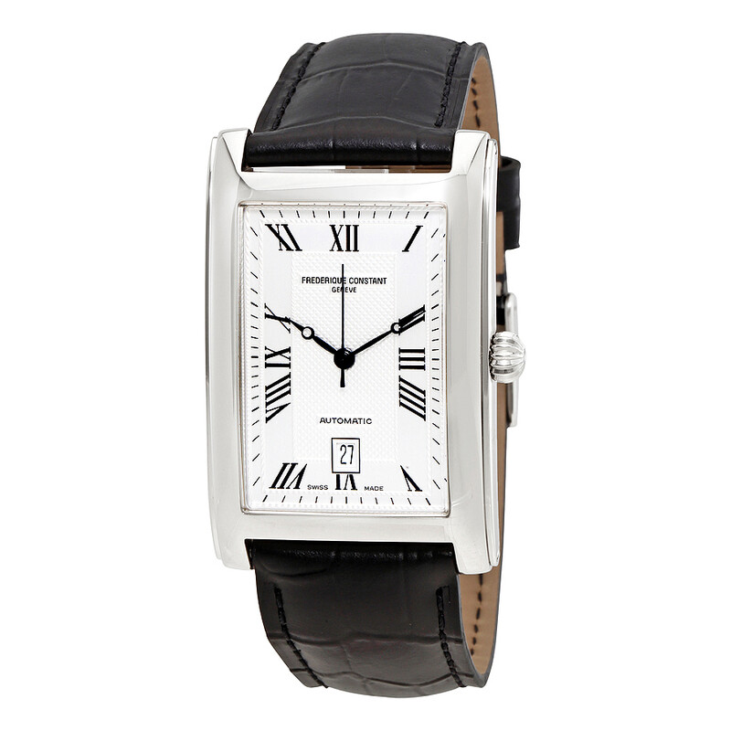 Frederique Constant Carree Silver Dial Automatic Men's Watch FC