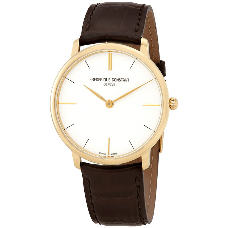 Frederique Constant Slimline Yellow Gold Plated Stainless Steel