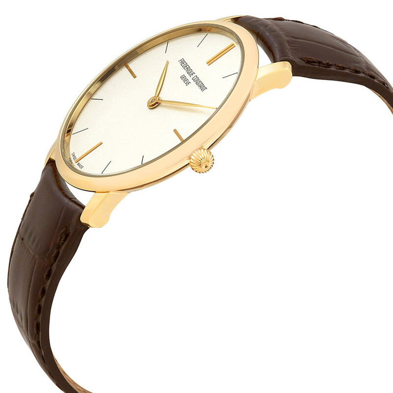 Frederique Constant Slimline Yellow Gold Plated Stainless Steel