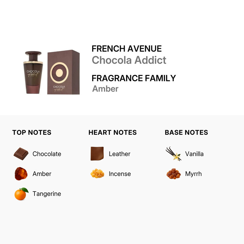 French Avenue Unisex Chocola Addict EDP Spray 3.38 oz Fragrances