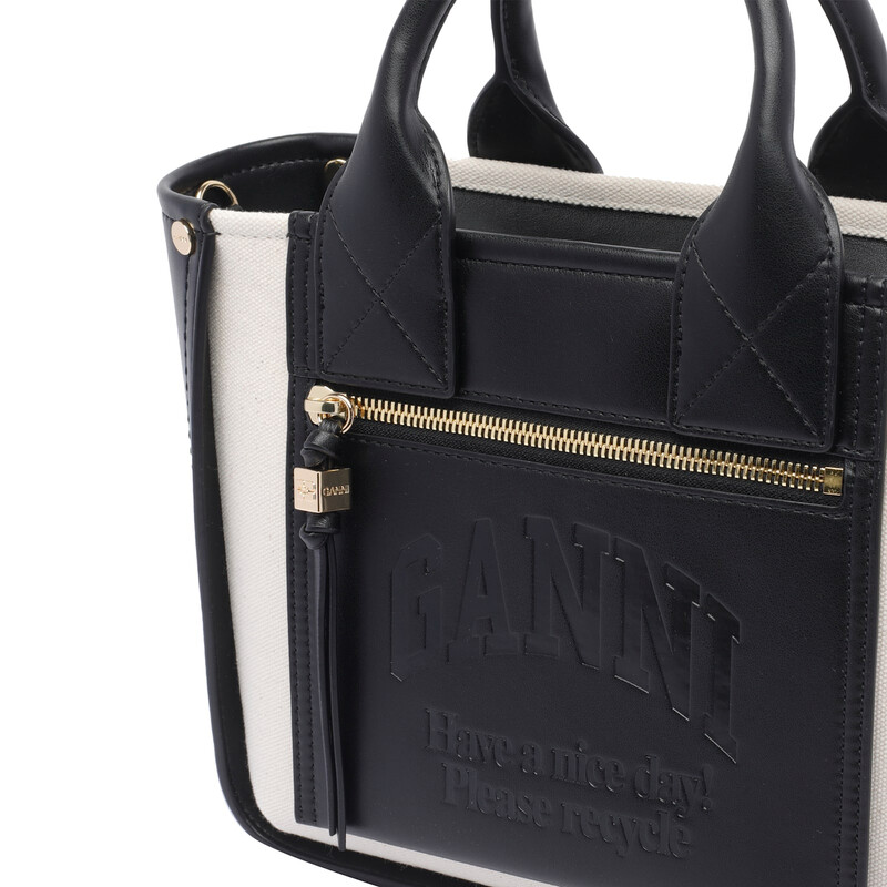 Cache Col Ganni Ganni Small Pocket Tote Bag A6795099 - Handbags - Jomashop