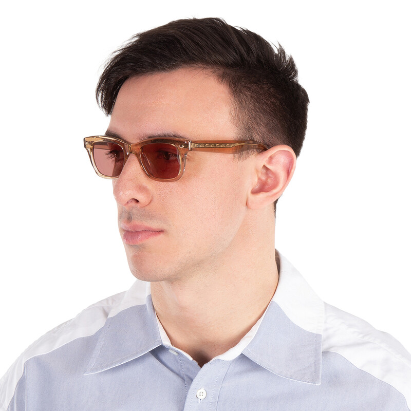 Garrett Leight GROVE SUN Bordeaux Rectangular Sunglasses 2143 BRE