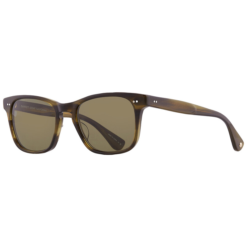 Garrett Leight TORREY SUN Green Square Sunglasses 2148 DGFR/GRN 51