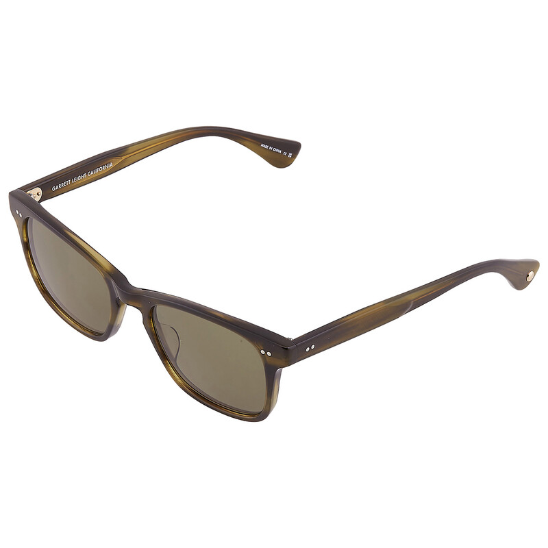 Garrett Leight TORREY SUN Green Square Sunglasses 2148 DGFR/GRN 51