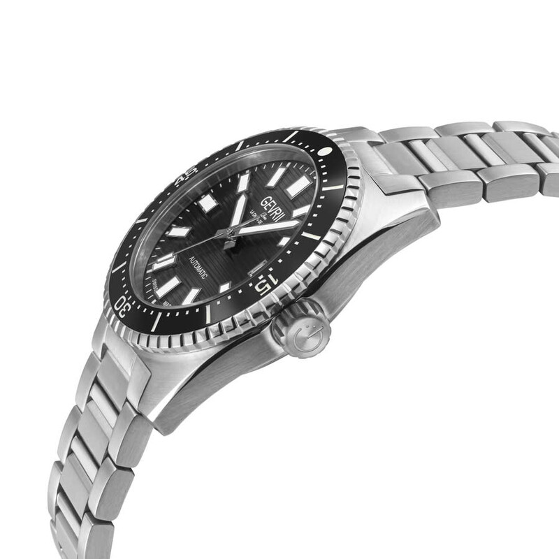 Gevril Atlantic Avenue Automatic Black Dial Men's Watch 47200B