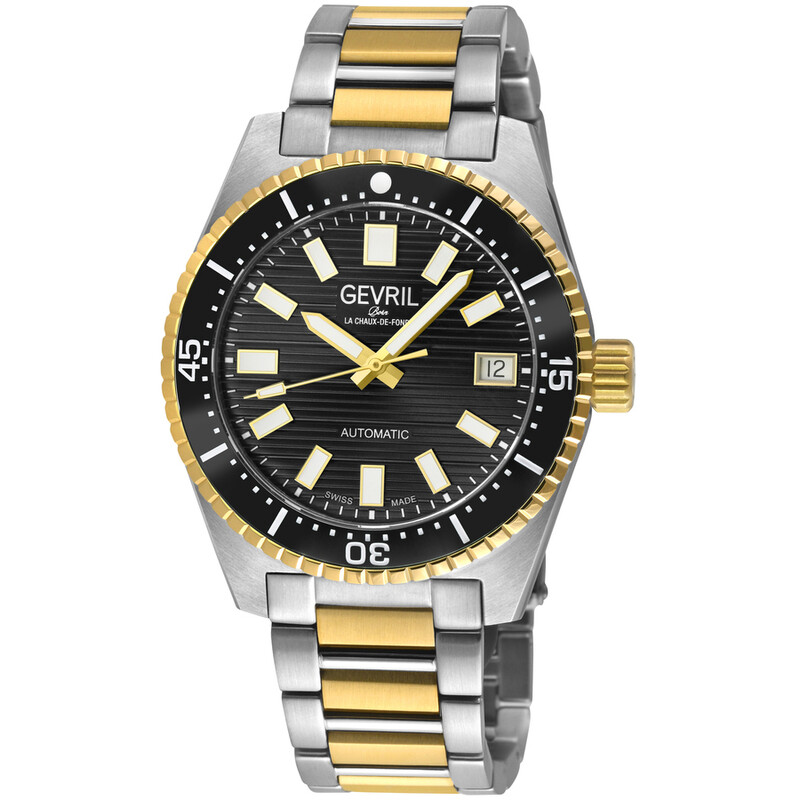 Gevril Atlantic Avenue Automatic Black Dial Men's Watch 47204B