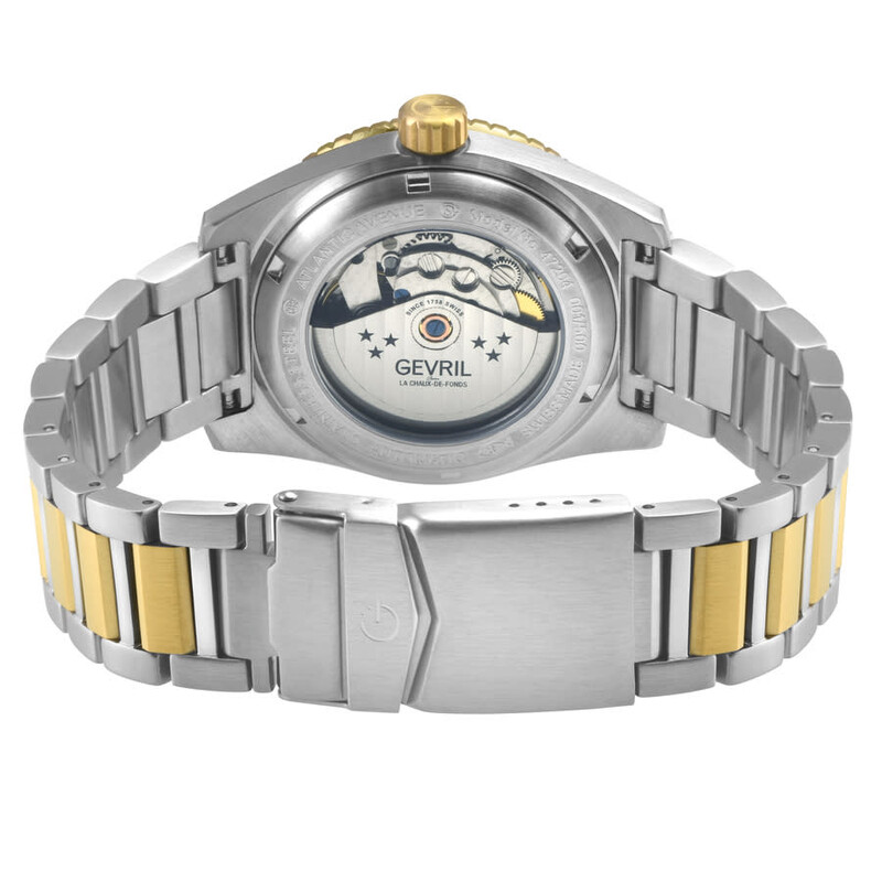 Gevril Atlantic Avenue Automatic Black Dial Men's Watch 47204B