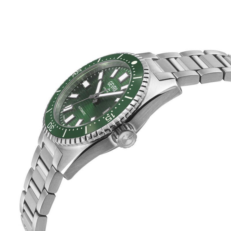 Gevril Atlantic Avenue Automatic Green Dial Men's Watch 47202B