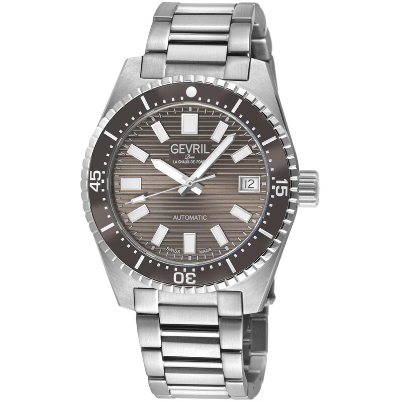 Gevril Atlantic Avenue Automatic Grey Dial Men's Watch 47203B