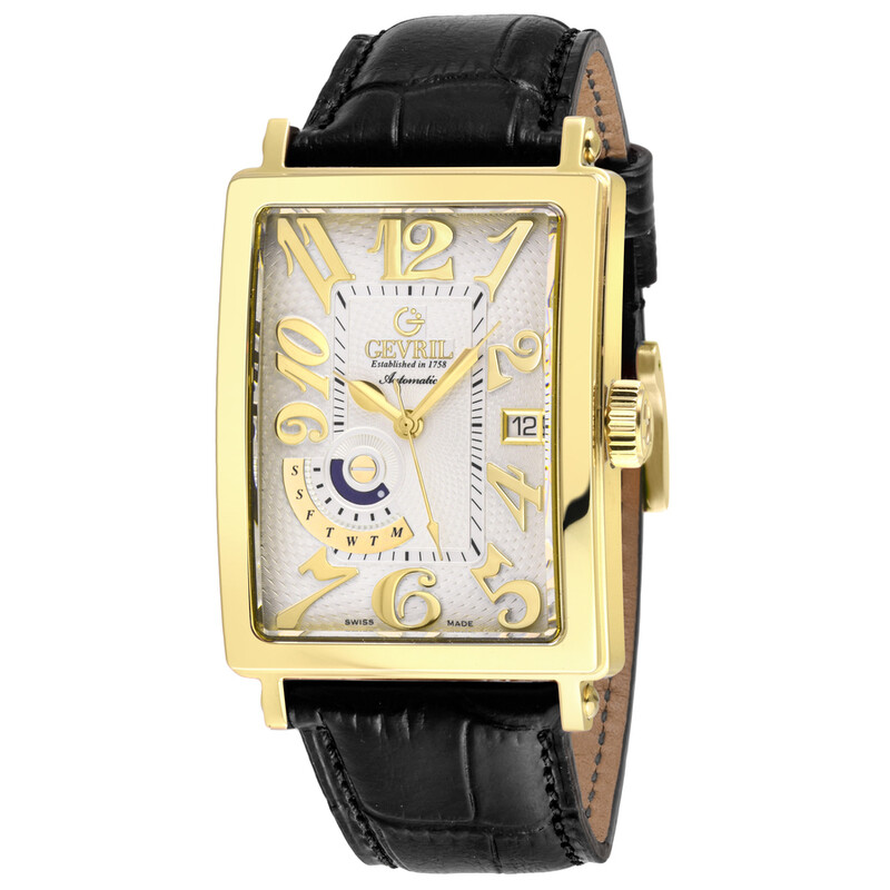 Gevril Avenue Of Americas Automatic White Dial Men's Watch 15120