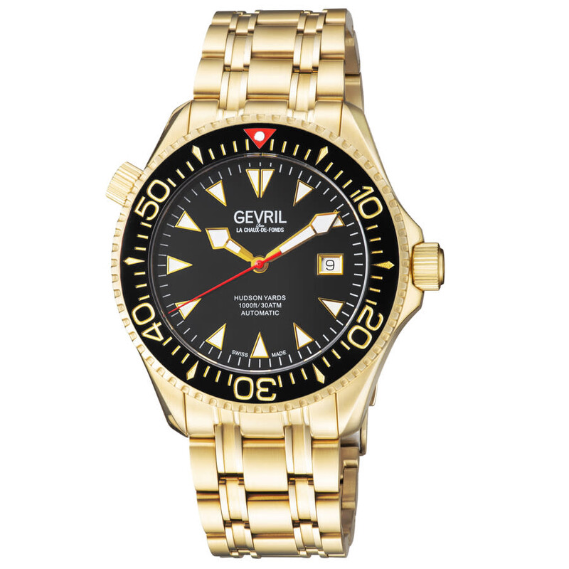 Gevril Hudson Yards Automatic Black Dial Men's Watch 48804