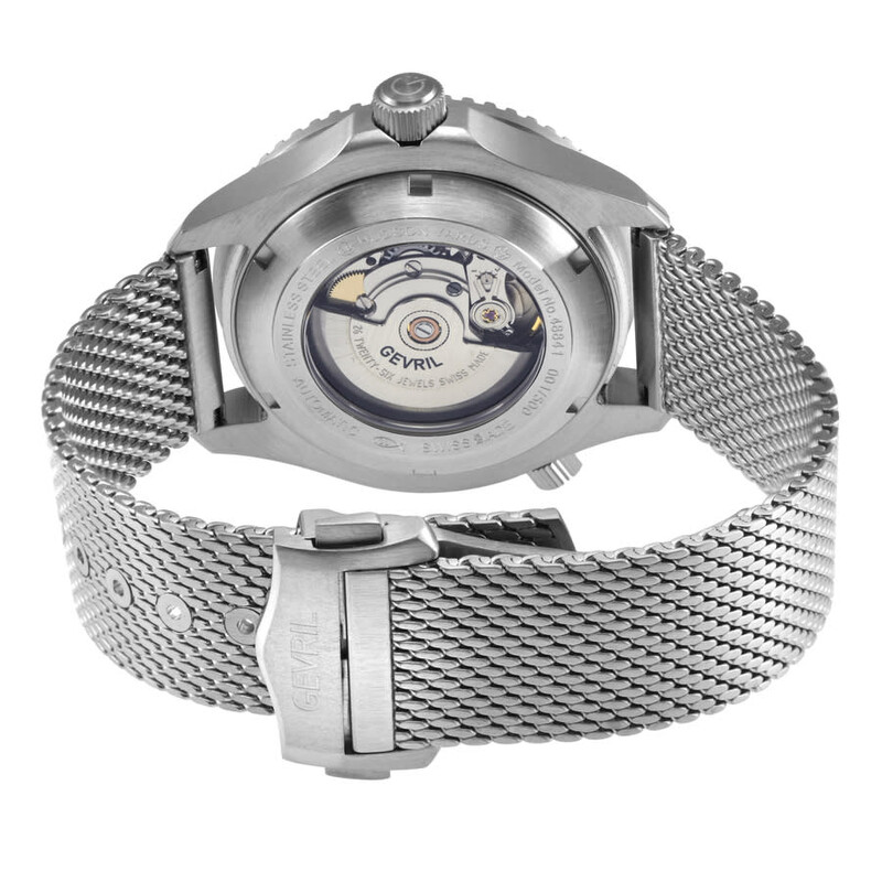 Gevril Hudson Yards Automatic Black Dial Men's Watch 48840B