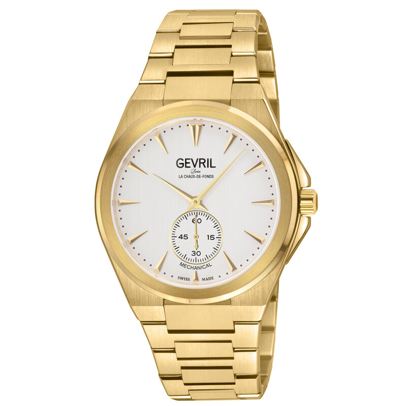 Gevril Montauk Hand Wind White Dial Men's Watch 49912B