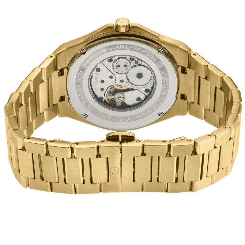 Gevril Montauk Hand Wind White Dial Men's Watch 49912B