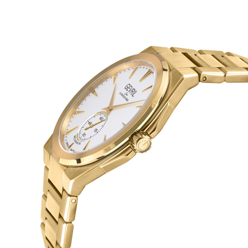 Gevril Montauk Hand Wind White Dial Men's Watch 49912B