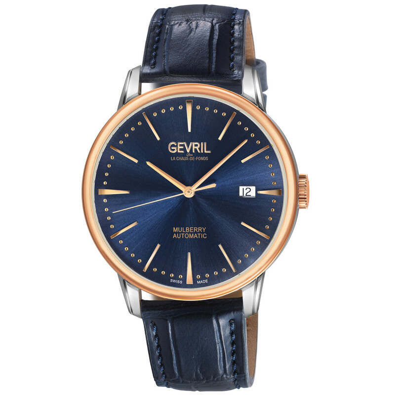 Gevril Mulberry Automatic Blue Dial Men's Watch 9625 840840148742