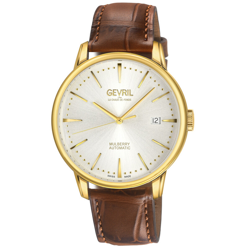Gevril Mulberry Automatic Silver Dial Men's Watch 9623
