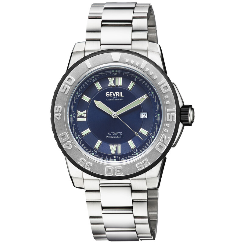 Gevril Seacloud Automatic Blue Dial Men's Watch 31209B