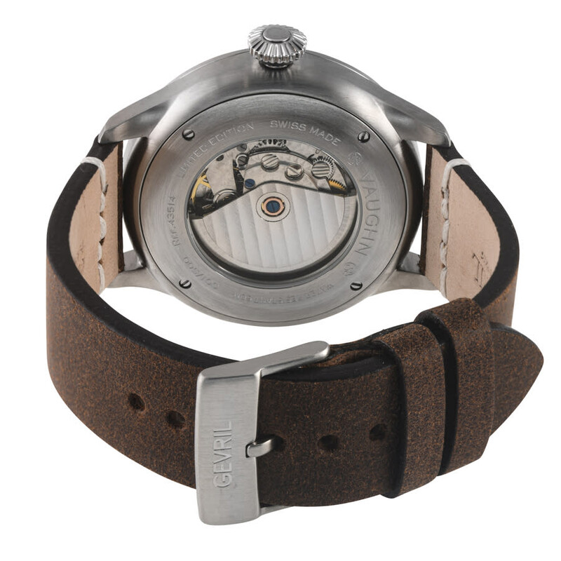 Gevril Vaughn Automatic Black Dial Men's Watch 43514 840840149183 ...