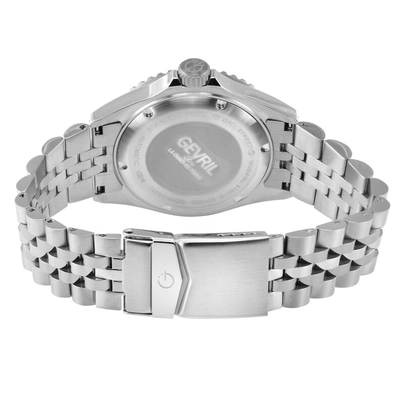 Gevril Wall street Automatic Black Dial Men's Watch 41850B 41851