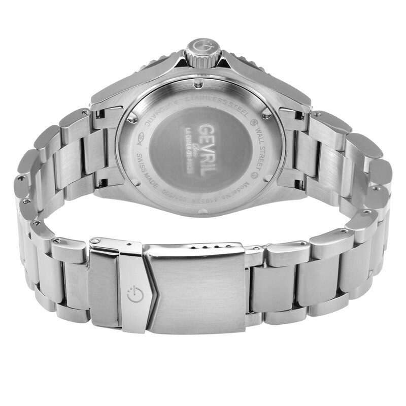 Gevril Wall street Automatic Black Dial Men's Watch 41853A
