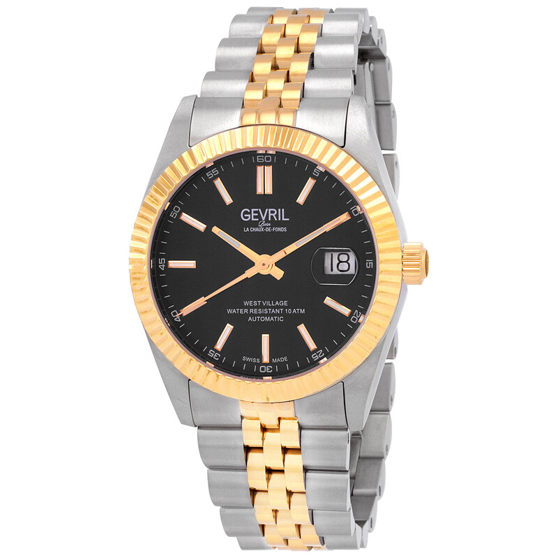 Gevril West Village Automatic Black Dial Men's Watch 48903