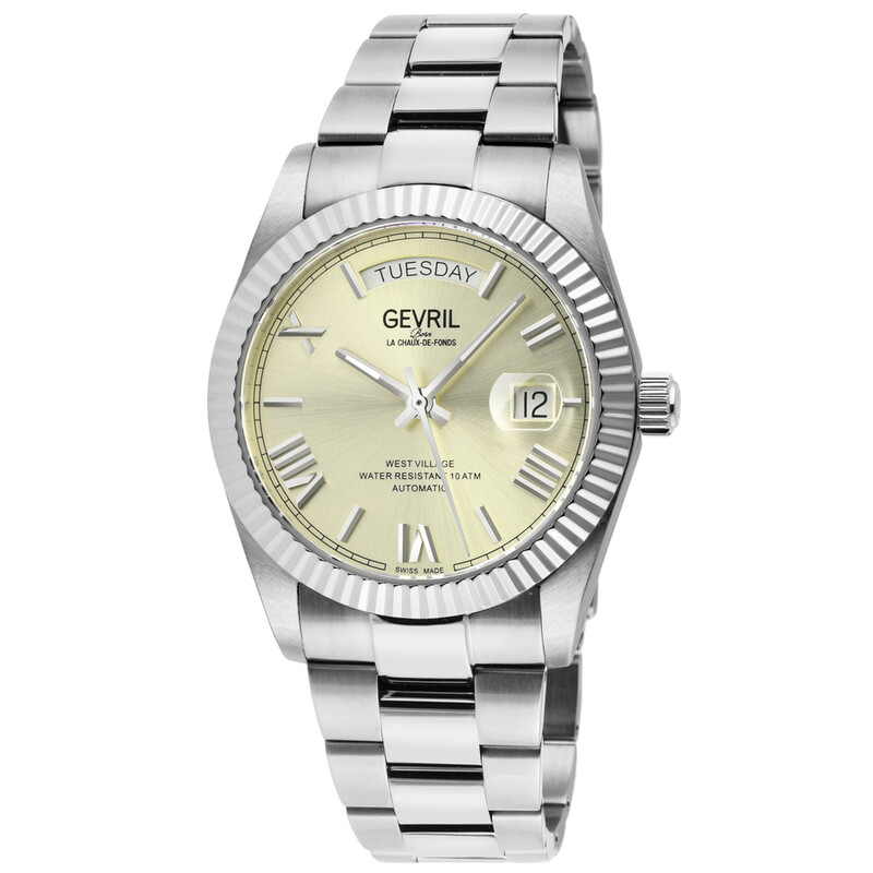 Gevril West Village Champagne Dial Men's Watch 48951B 840840143587