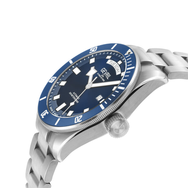 Gevril Yorkville Automatic Blue Dial Men's Watch 48631B