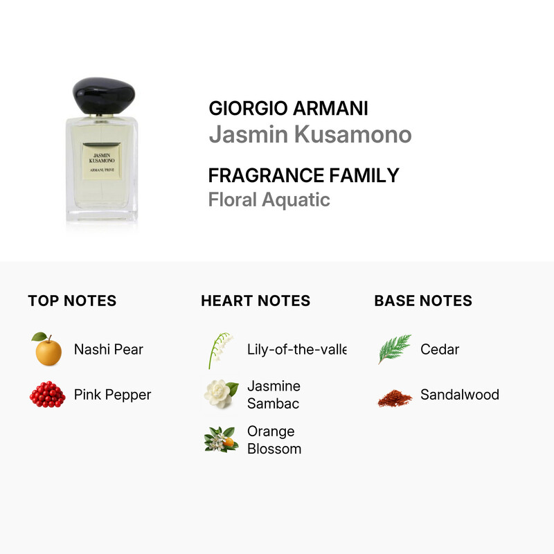 Giorgio Armani Ladies Armani Prive Jasmin Kusamono EDT Spray 3.4