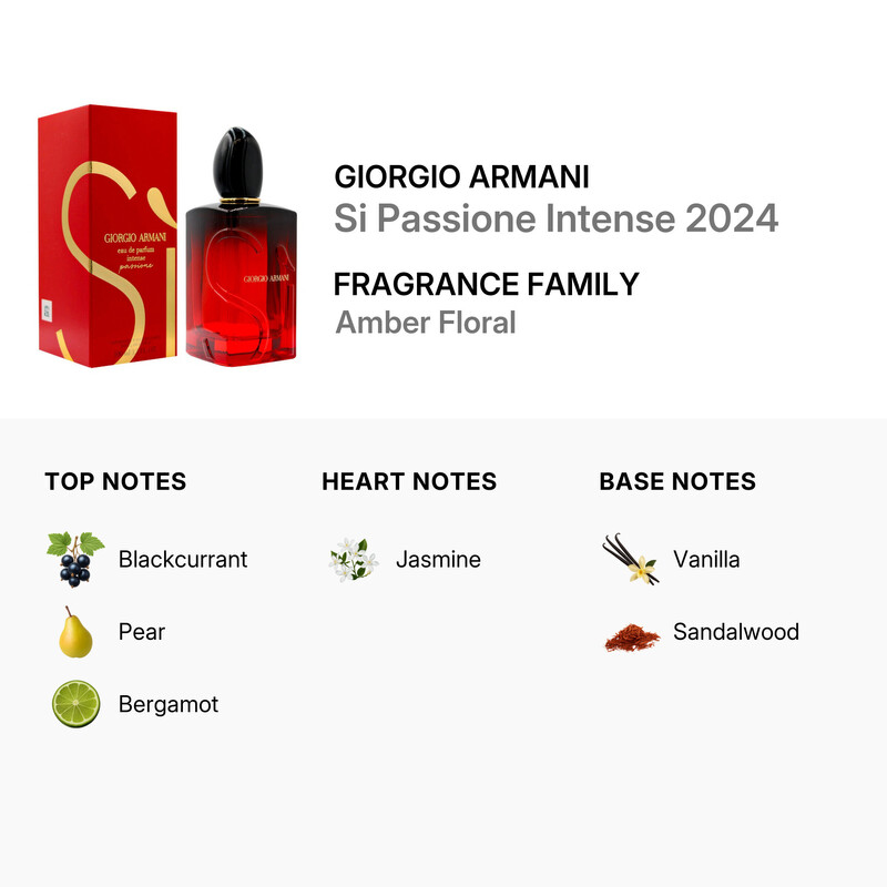 Giorgio Armani Ladies Si Passione Intense 2024 EDP Spray 3.4 oz