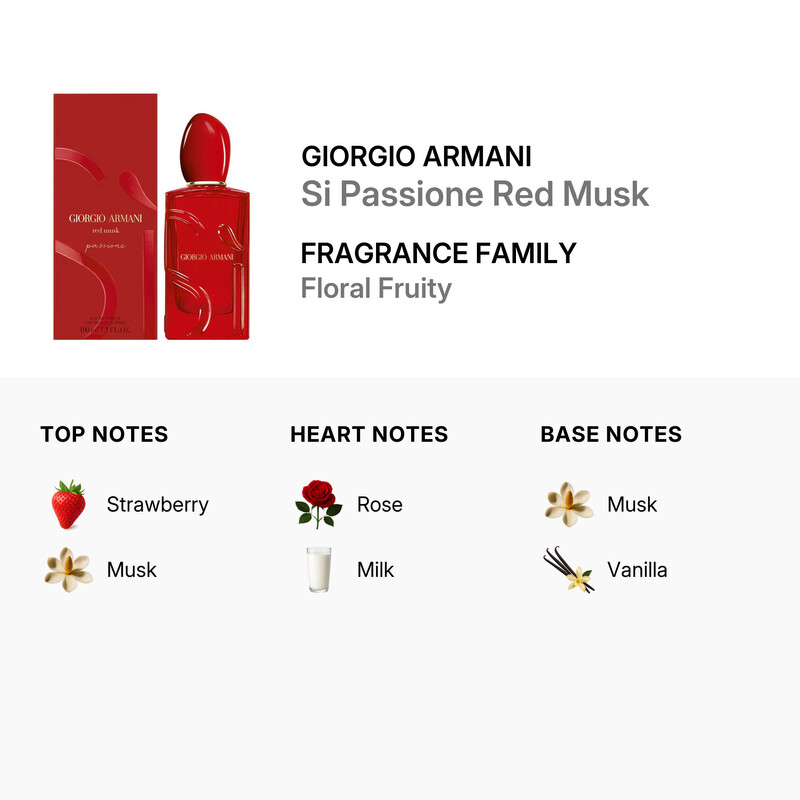 Giorgio Armani Ladies Si Passione Red Musk EDP Spray 3.4 oz