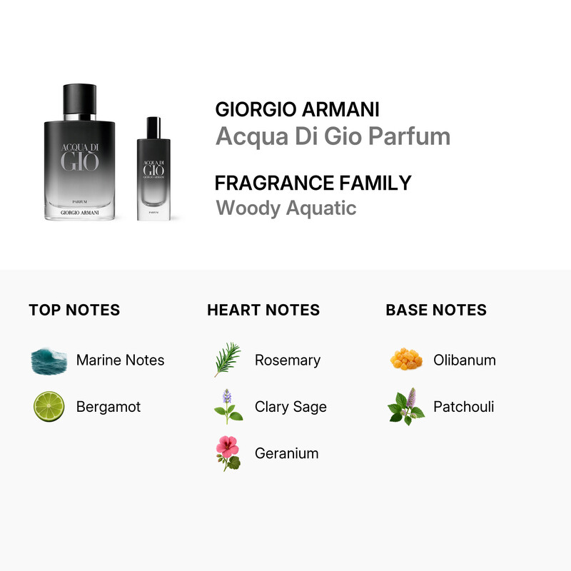 Giorgio Armani Men's Acqua Di Gio Parfum Gift Set Fragrances 3614274185140