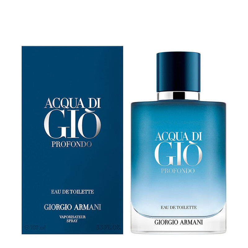 香水(男性用) Giorgio Armani ACQUA DI GIO PROFONDO Giorgio Armani Men's Acqua Di Gio Profondo EDT Spray 3.4 oz