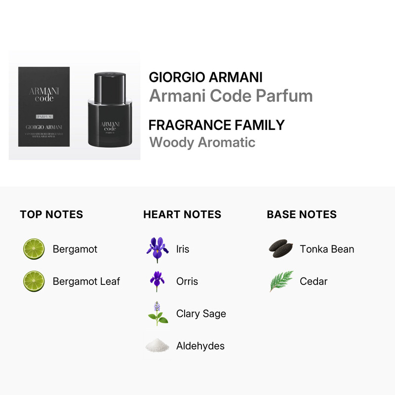 Giorgio Armani Men's Code Parfum 1 oz Fragrances 3614274298024