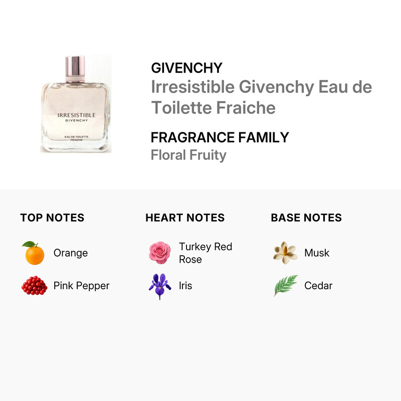 Givenchy Ladies Irresistible Givenchy Eau de Toilette Fraiche EDT