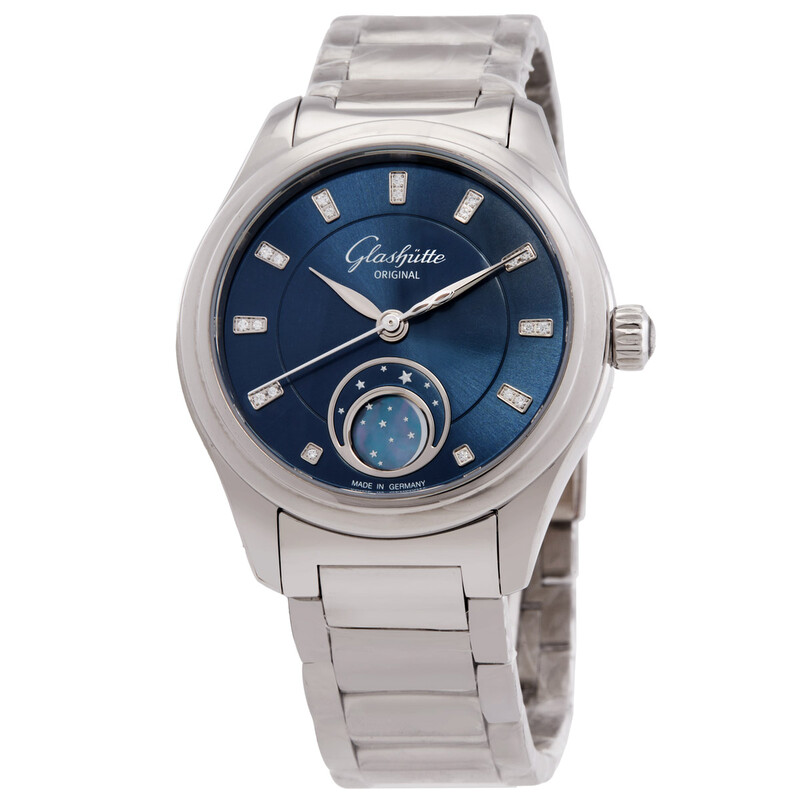 Glashutte Original Serenade Luna Blue Dial Ladies Watch 1-35-14-03