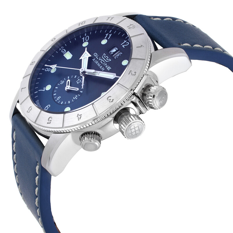 NWT Glycine Airman Contemporary GMT Quartz Blue Dial Men\'s Watch Glycine Airman Contemporary GMT Quartz Blue Dial Men main image 3