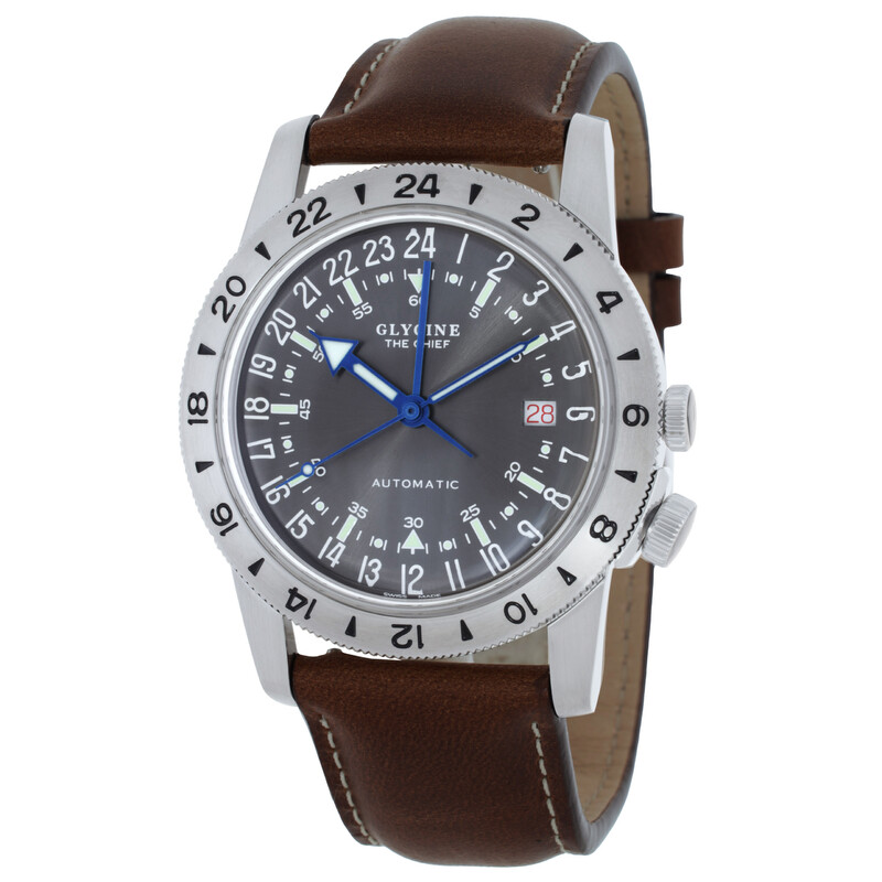 Glycine Airman Vintage The Chief Grey Dial Men's Watch GL0303