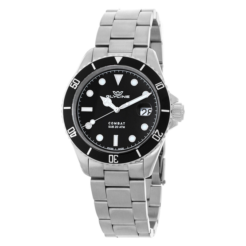Glycine Combat Quartz Black Dial Men's Watch GL1060
